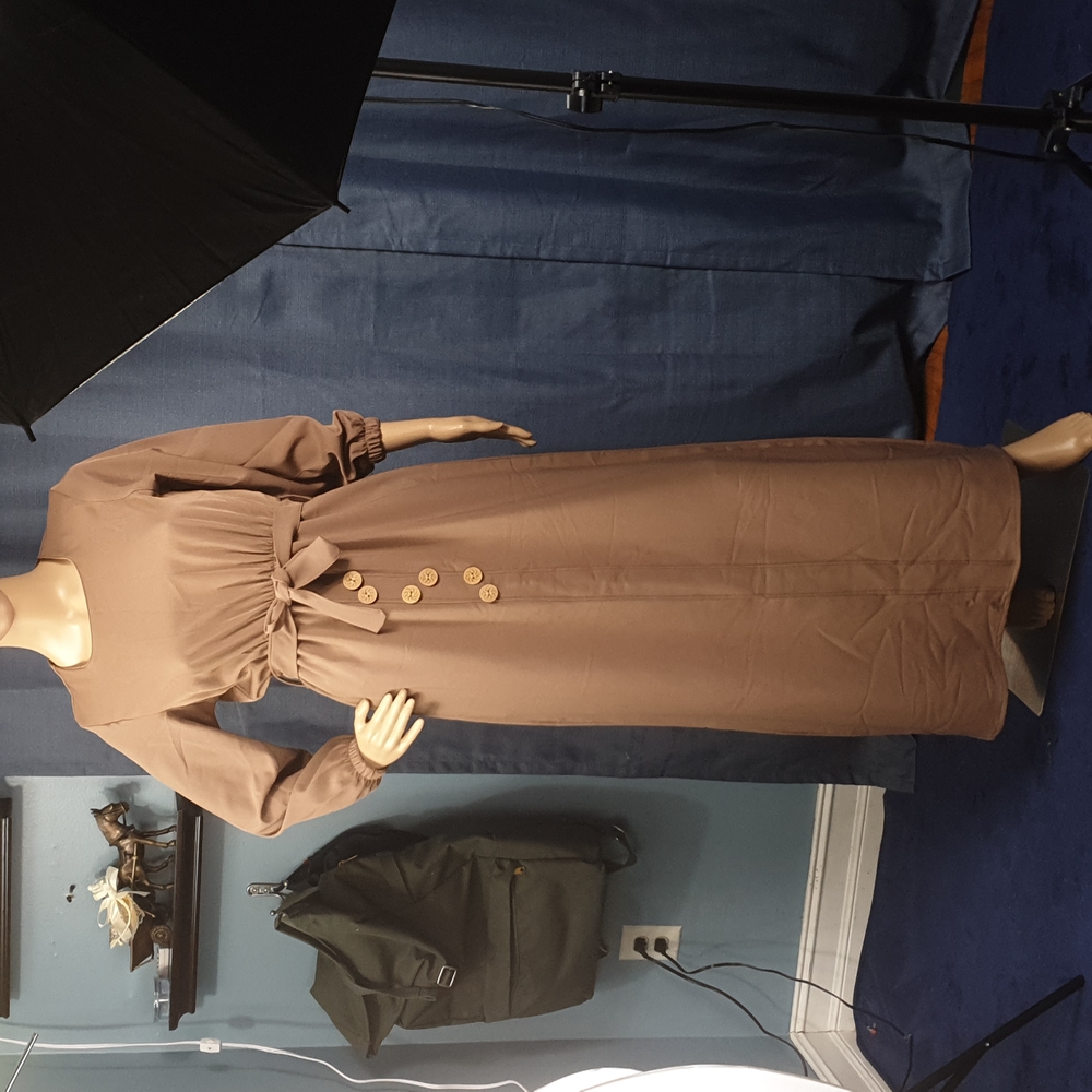 Long dress with long sleeves size PS